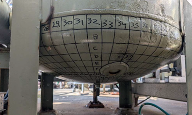 Corrosion on Vessel Bottom Head