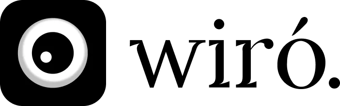 wiró-Logo mit Schriftzug (Kunden-Case: wiró ist Kunde/Testimonial bei Dein Blickfänger)