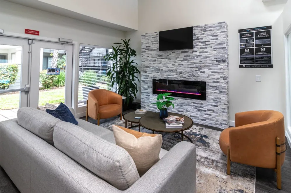 Clubhouse seating area