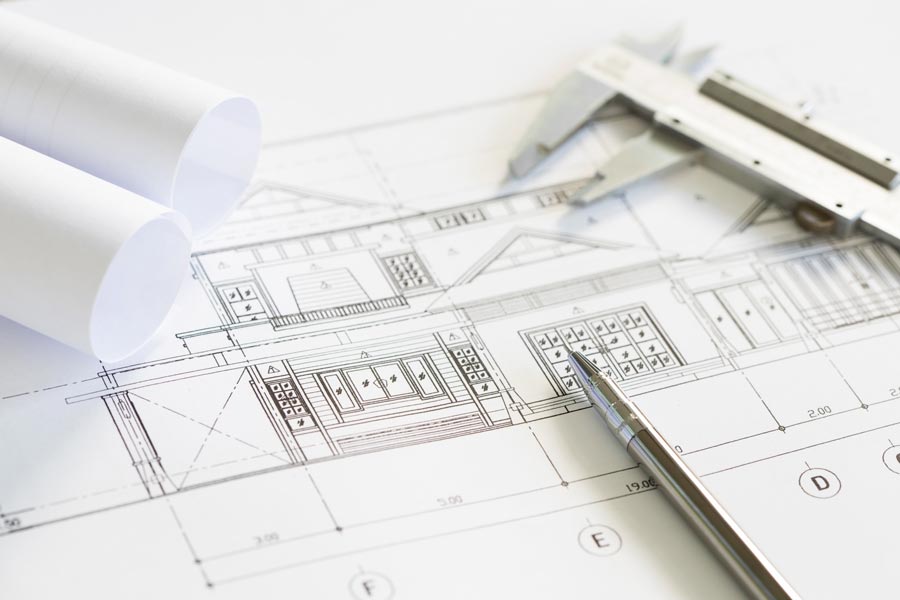 construction-plans-drawing-tools-blueprints