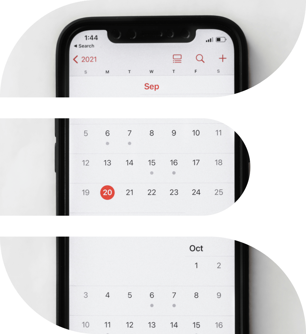 My Trial App schedule management screen