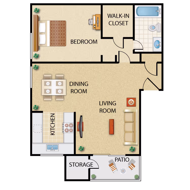 Plan A floor plan layout