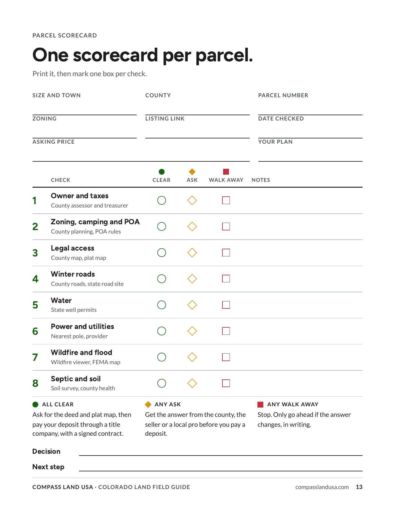 A scorecard to print
