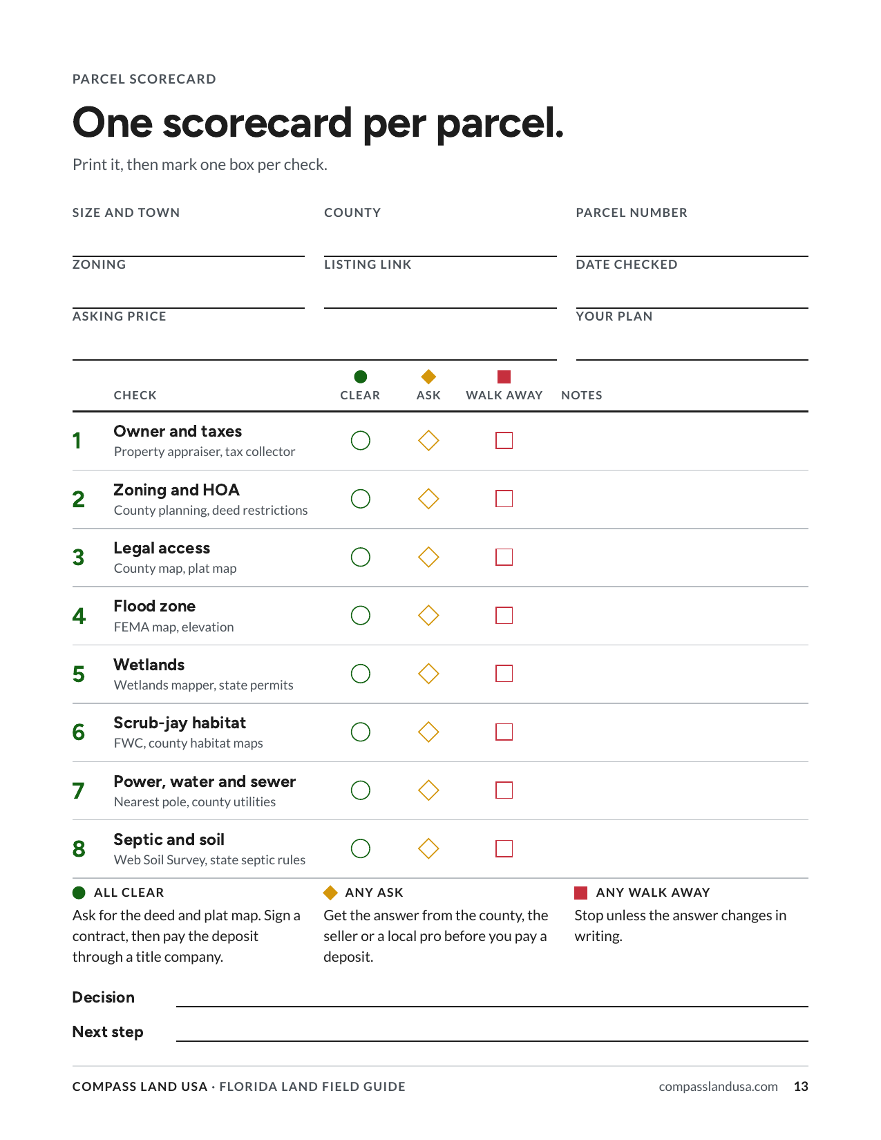 A scorecard to print