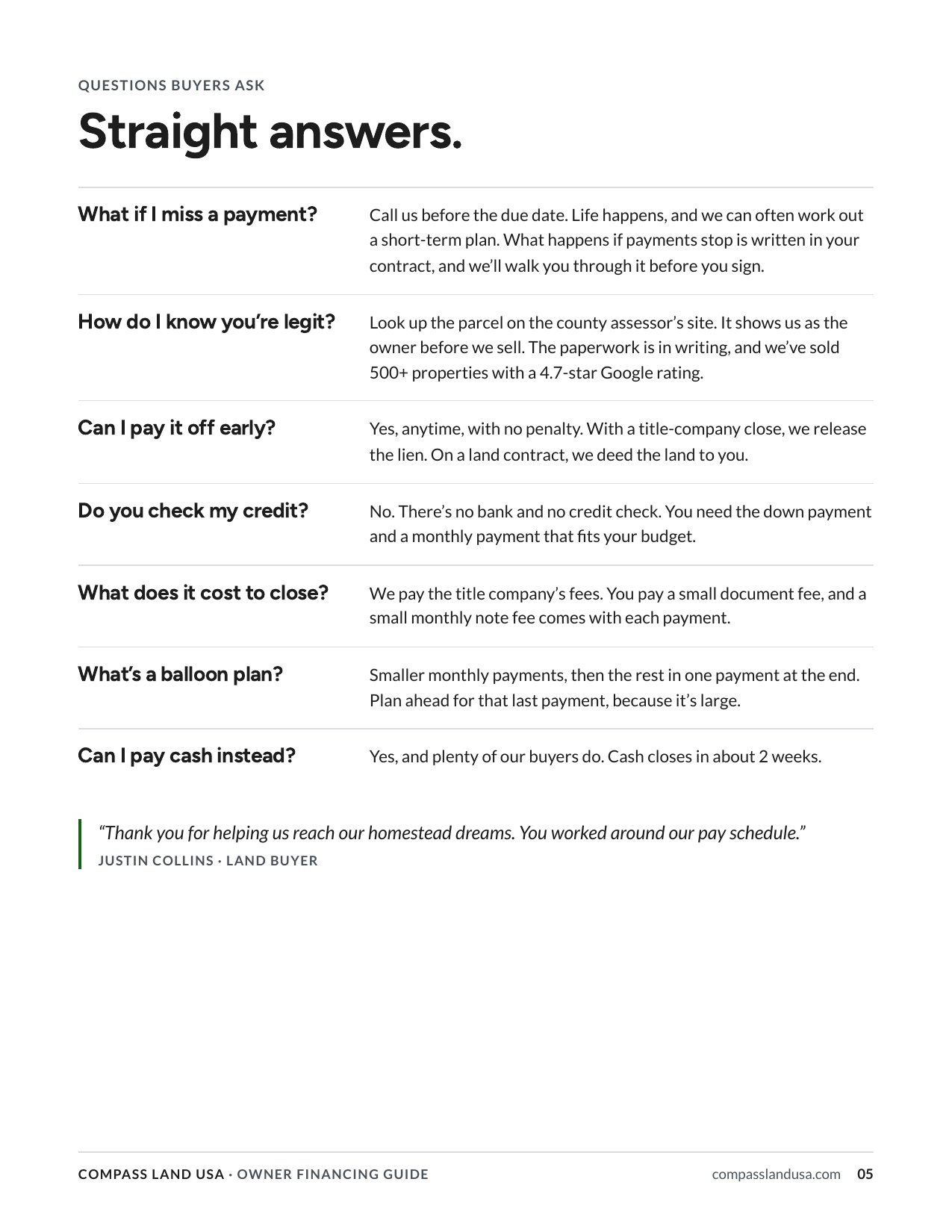 Straight answers