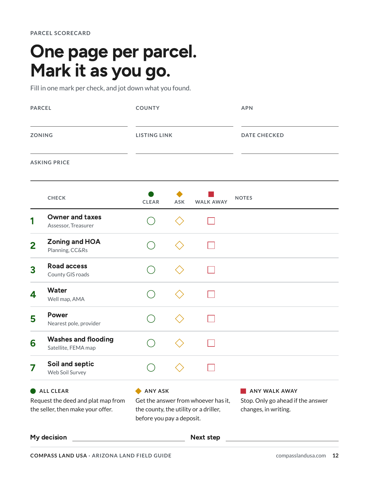 A scorecard to print
