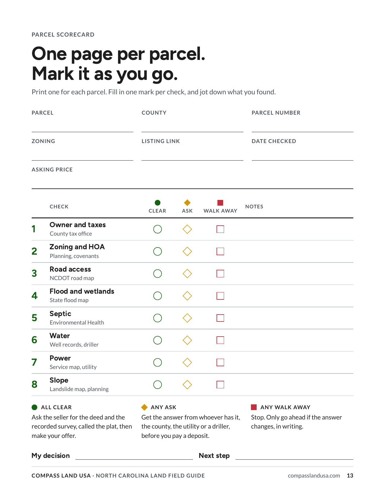 A scorecard to print