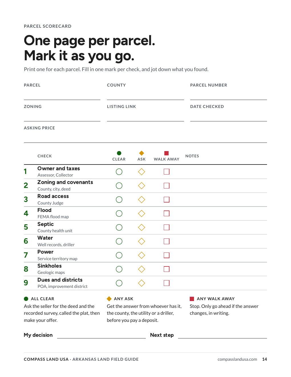 A scorecard to print