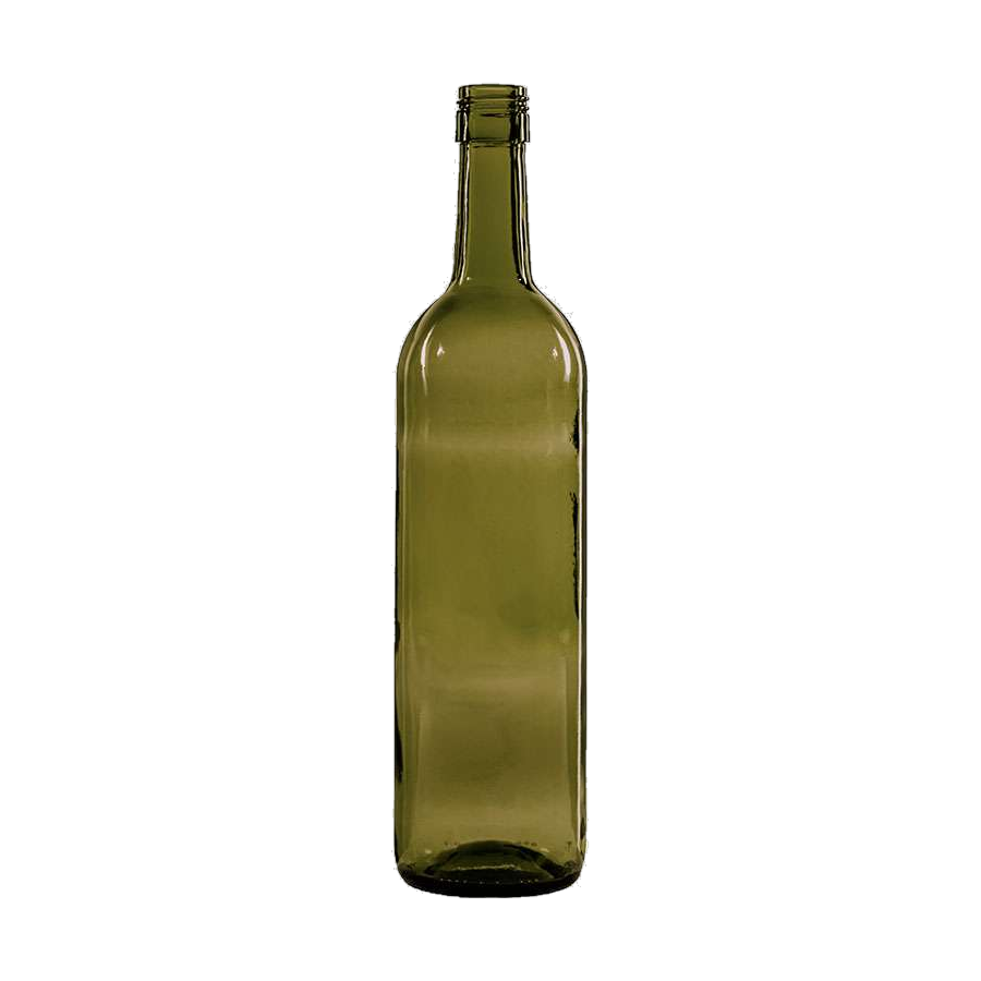 750 mL Bordeaux Lightweight 30x60 Screw Cap - Antique Green — Antique Green glass