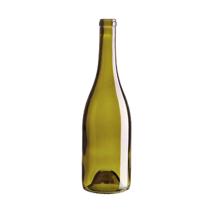 750 mL Burgundy Wide Body 29.77 mm Cork — Antique Green glass
