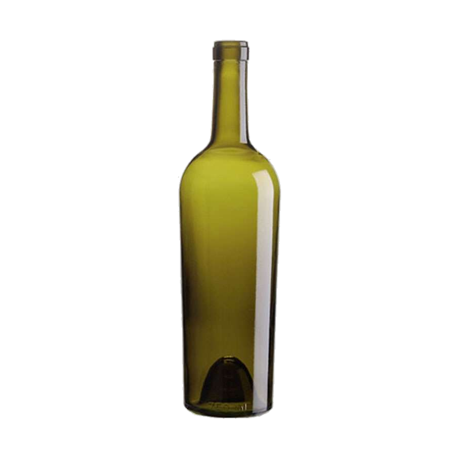 750 mL Bordeaux Tapered 29.77 mm Cork — Antique Green glass