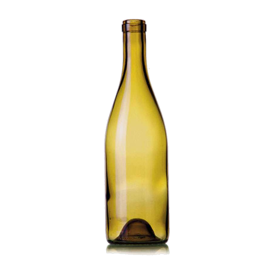 750 mL Burgundy Fat Neck 32 mm Cork - Deadleaf Yellow