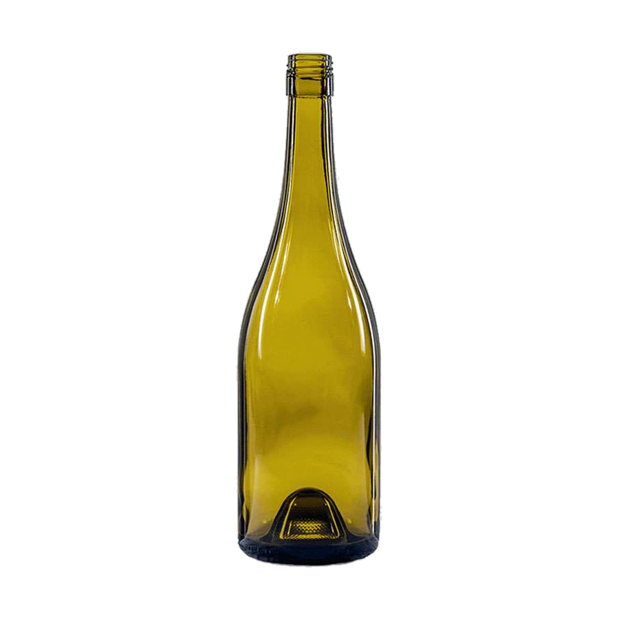 750 mL Burgundy Wide Body 30x60 Screw Cap - Deadleaf Green