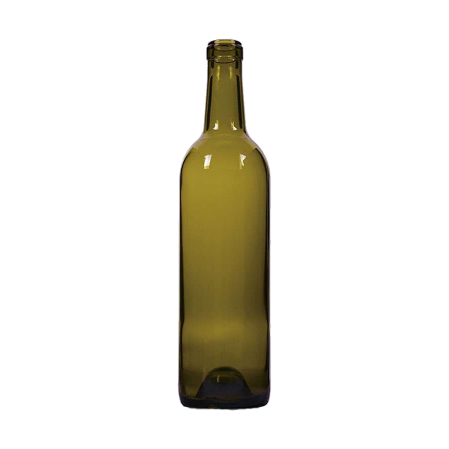 750 mL Bordeaux 32 mm Cork — Antique Green glass