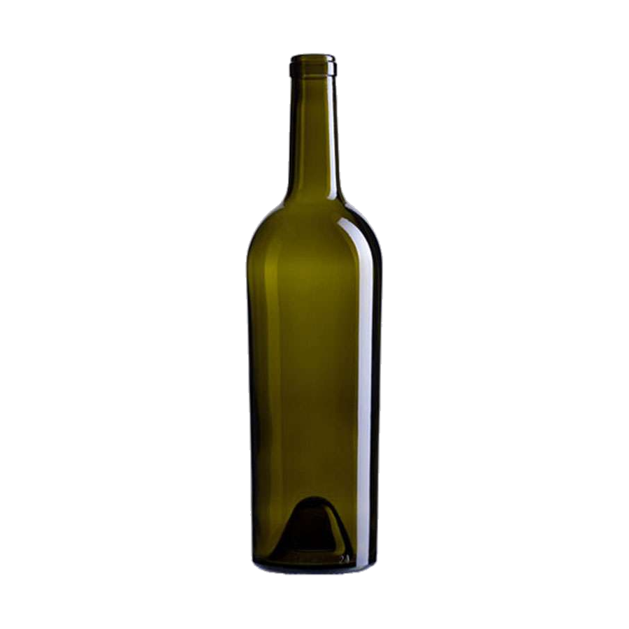 750 mL Bordeaux Tapered 28.75 mm Cork — Antique Green glass
