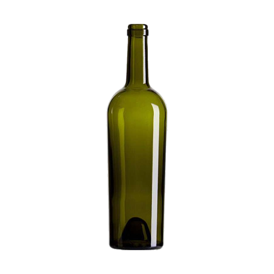 750 mL Bordeaux Tapered 29.2 mm Cork Viva — Antique Green glass