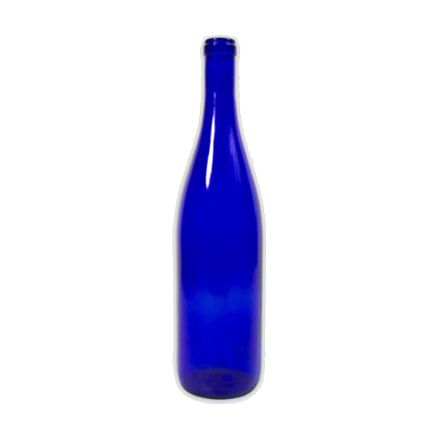 750 mL Hock 28.9 mm Cork W13 - Cobalt Blue — Cobalt Blue glass