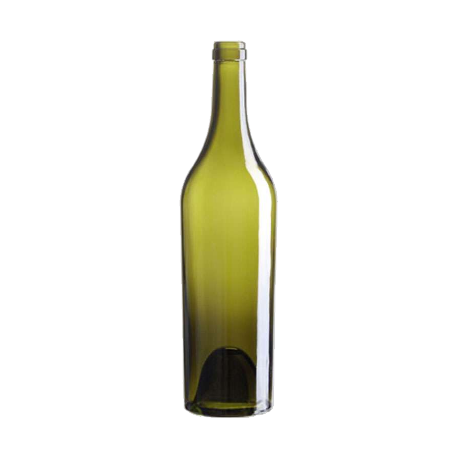 750 mL Bordeaux Tapered 29.2 mm Cork Alienor 2 — Antique Green glass