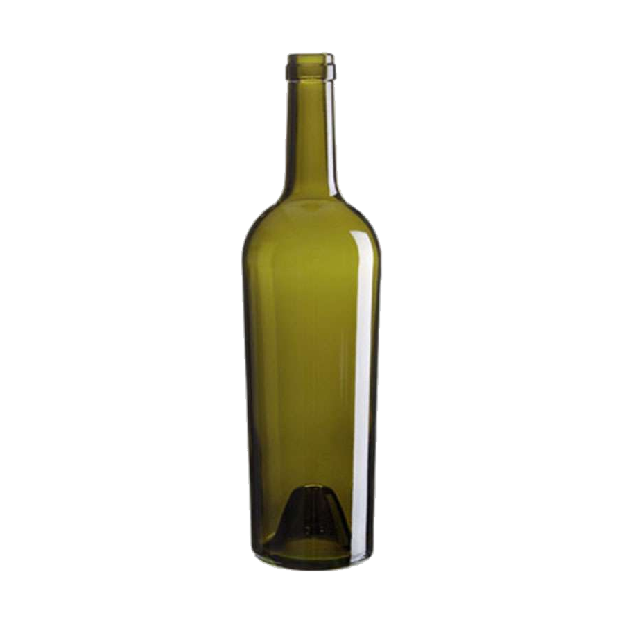 750 mL Bordeaux Tapered 32 mm Cork Eden — Antique Green glass