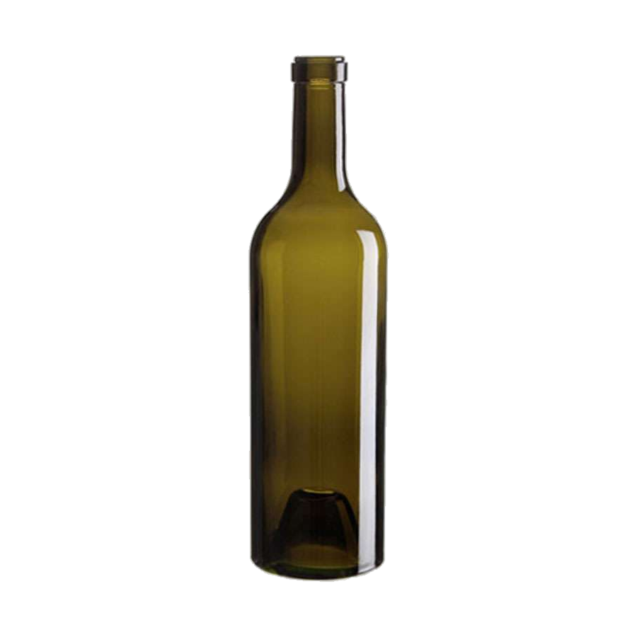 750 mL Bordeaux Heavyweight 32.5 mm Cork Apparat — Antique Green glass