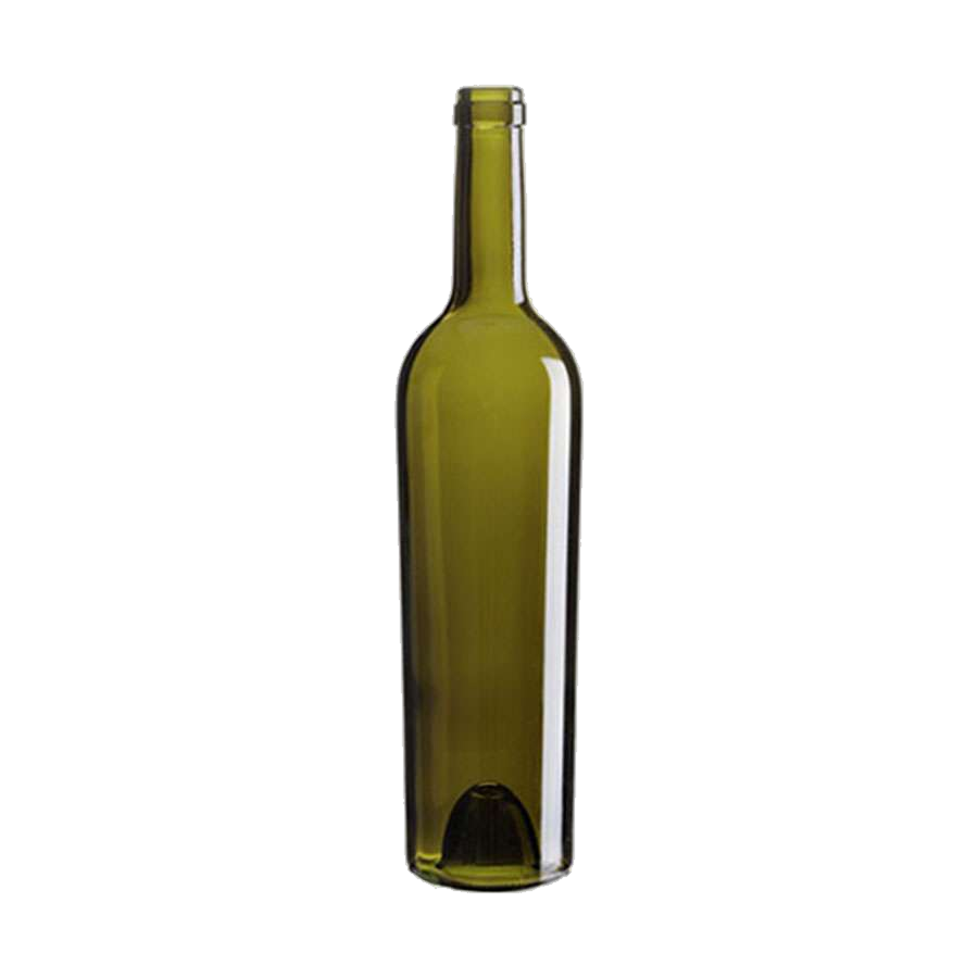 750 mL Bordeaux Tapered Heavyweight 29.5 mm Cork Premiere — Antique Green glass