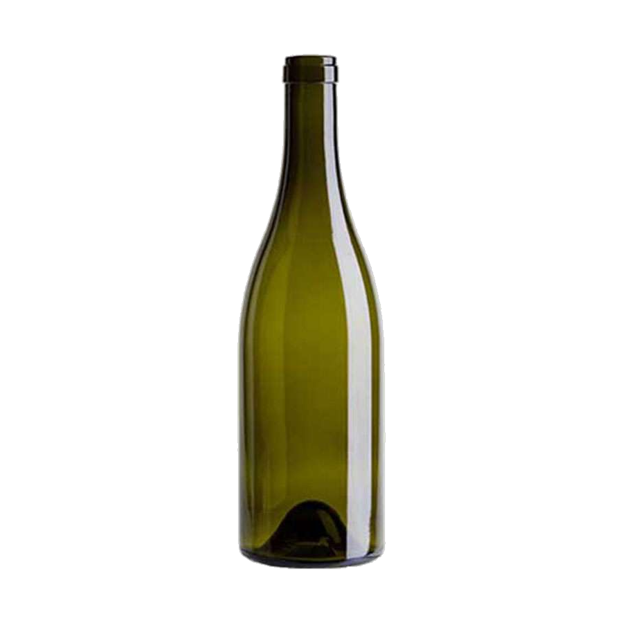 750 mL Burgundy Fat Neck 32 mm Cork Classique — Antique Green glass