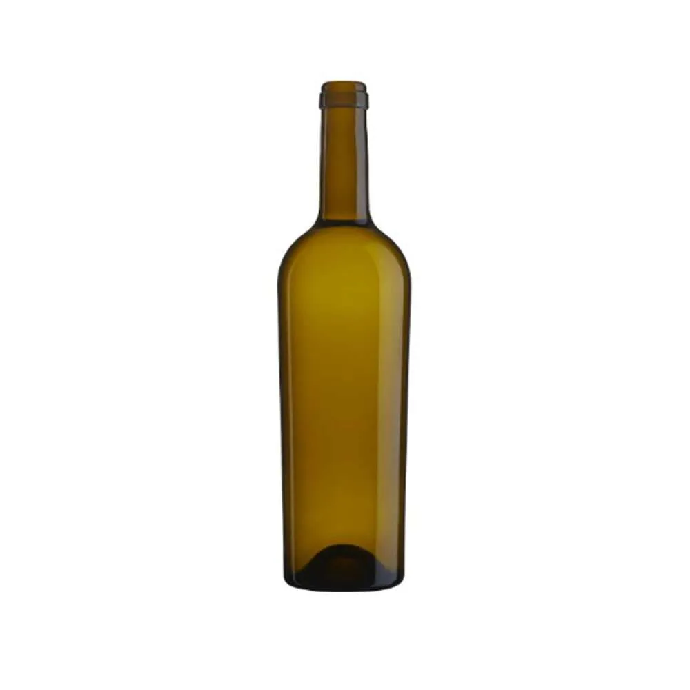 750 mL Bordeaux Tapered 29.5 mm Cork Antiqua — Antique Green glass