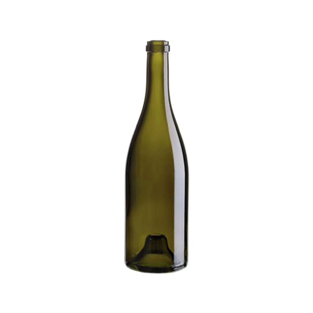 750 mL Burgundy Heavyweight 33 mm Cork Cabo — Antique Green glass