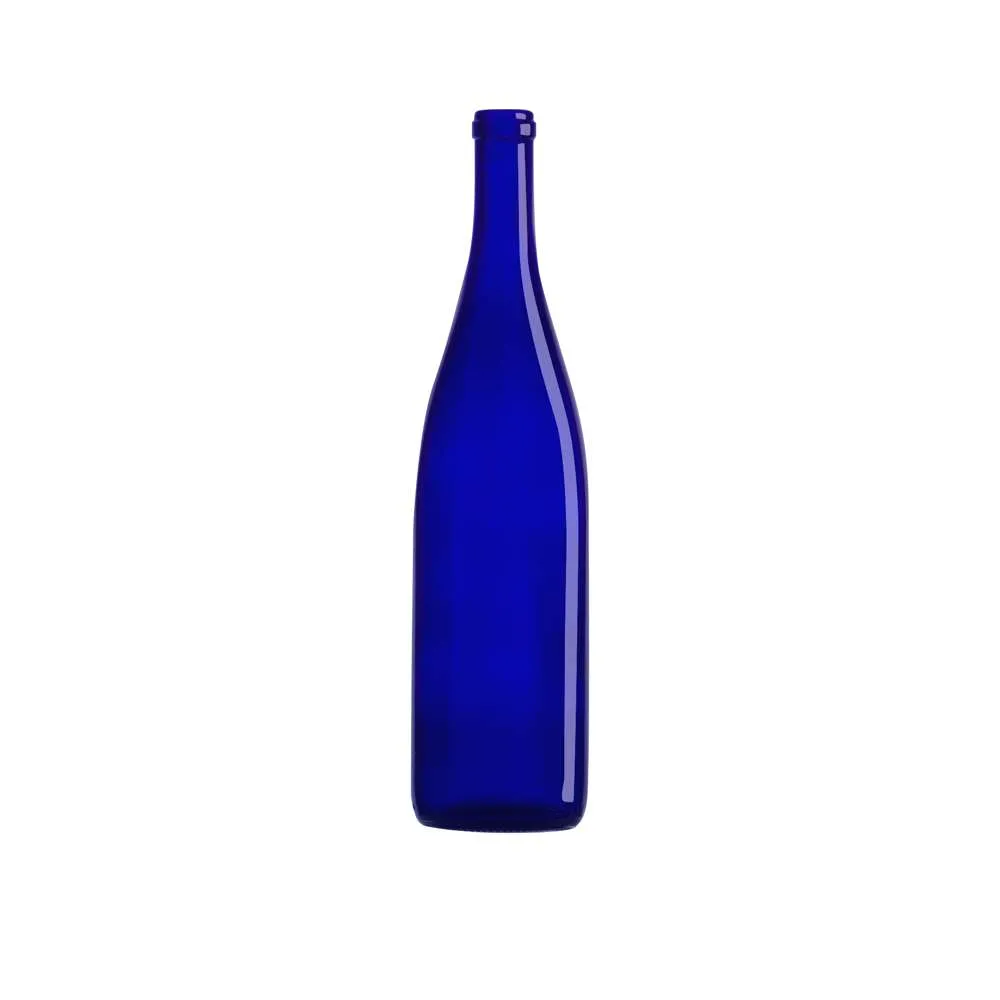 750 mL Hock 28.9 mm Cork California — Blue glass