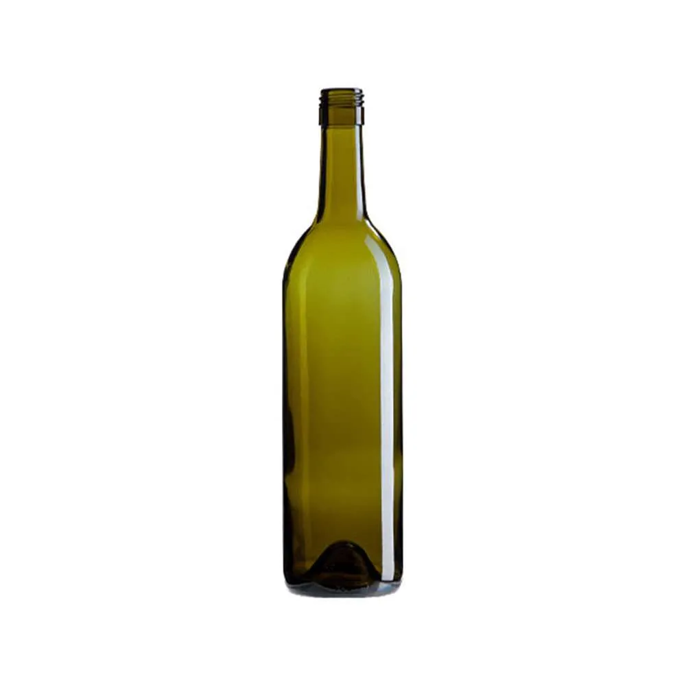 750 mL Bordeaux 30x60 Screw Cap - Antique Green — Antique Green glass