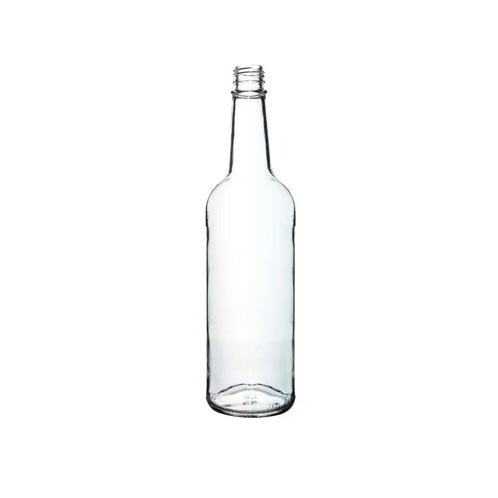 750 mL Round Tapered 28-350 Tamper Evident Spirits Bottle