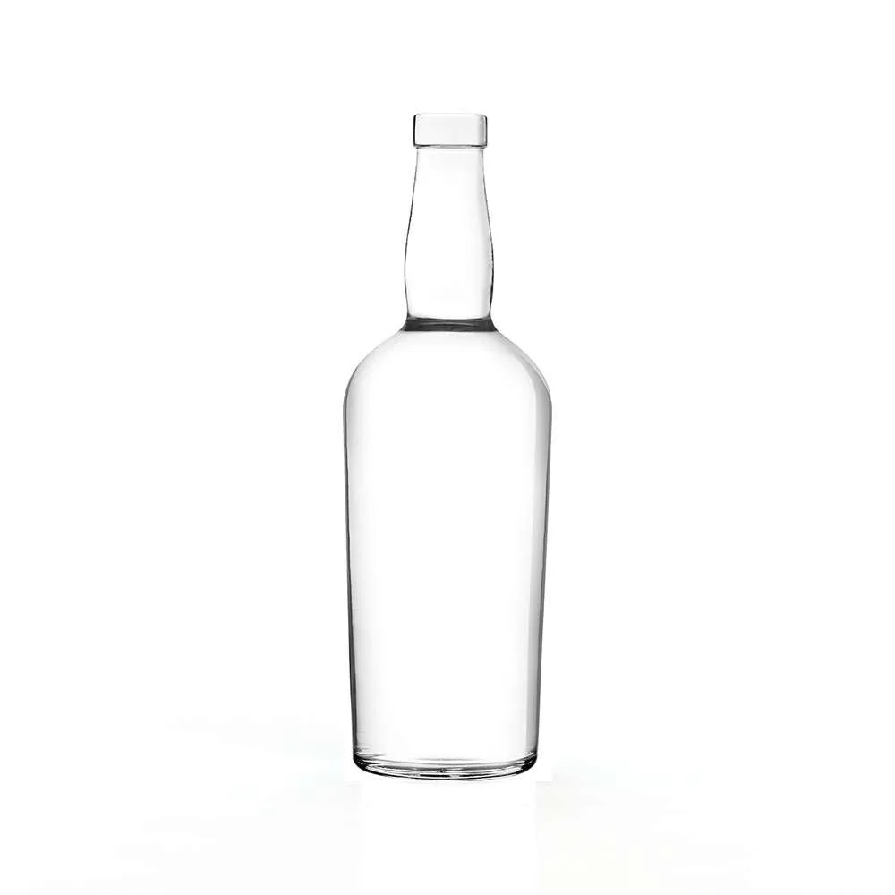 750 mL Round 18.5 mm Bar Top Tennessee Eco Spirits Bottle in extra flint glass