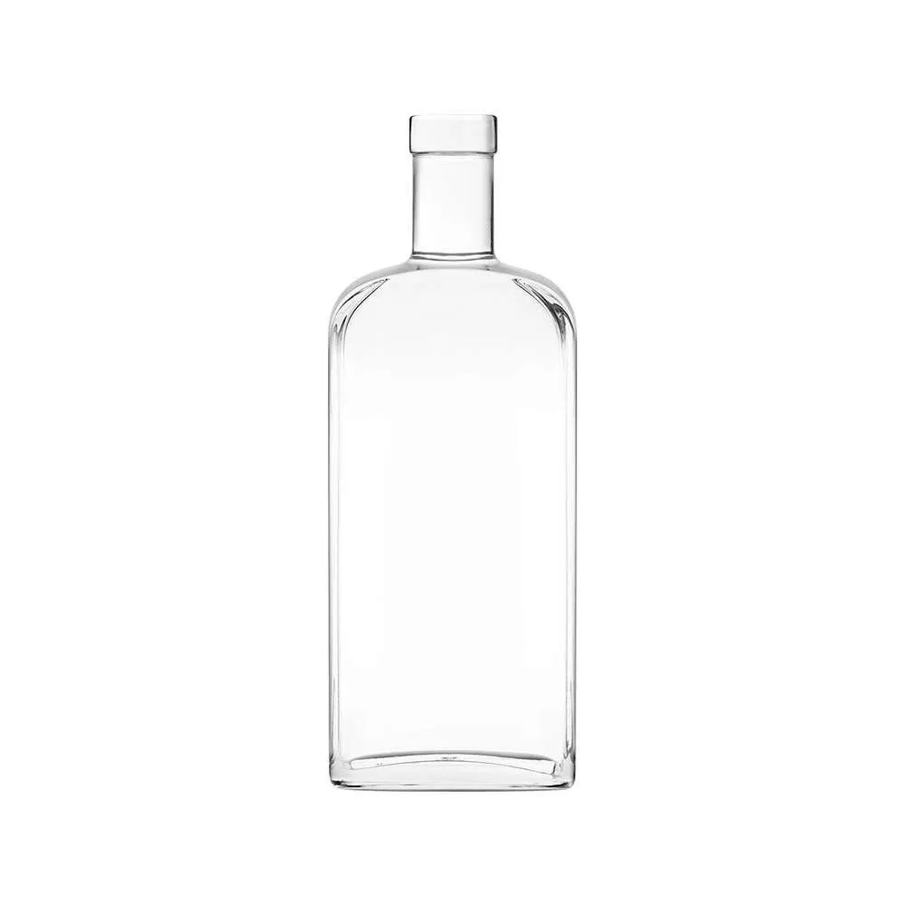 750 mL Rectangle 21.5 mm Bar Top Dodge City Spirits Bottle