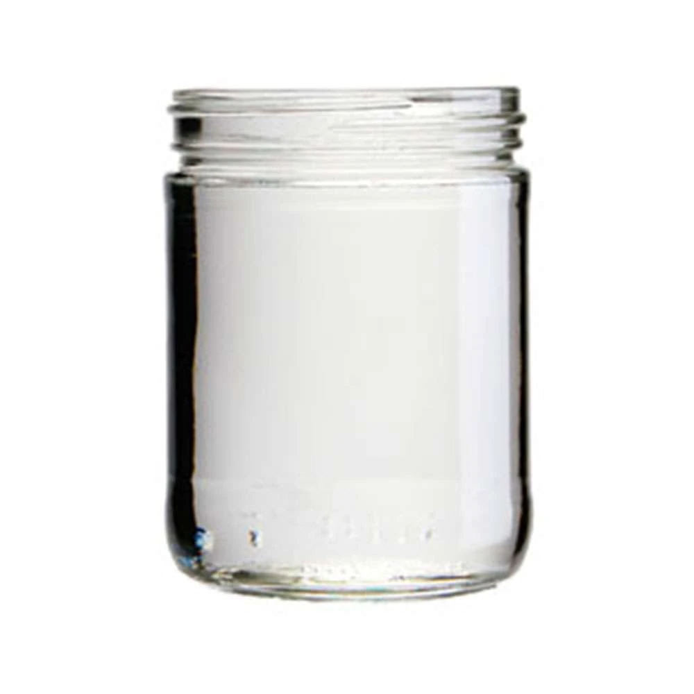 16 oz Straight Sided Jar 83-400 Continuous Thread — Flint
