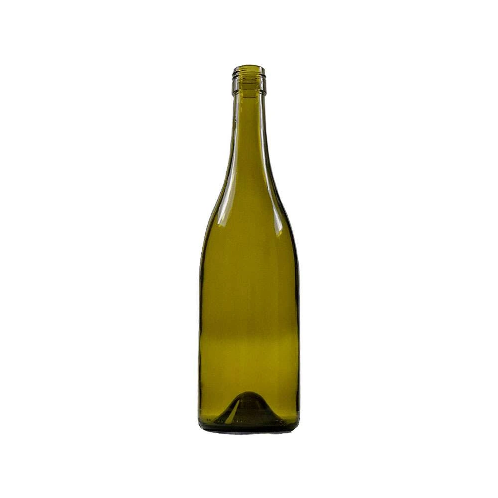 750 mL Burgundy 30x60 Screw Cap Wine Bottle — Antique Green — 5615