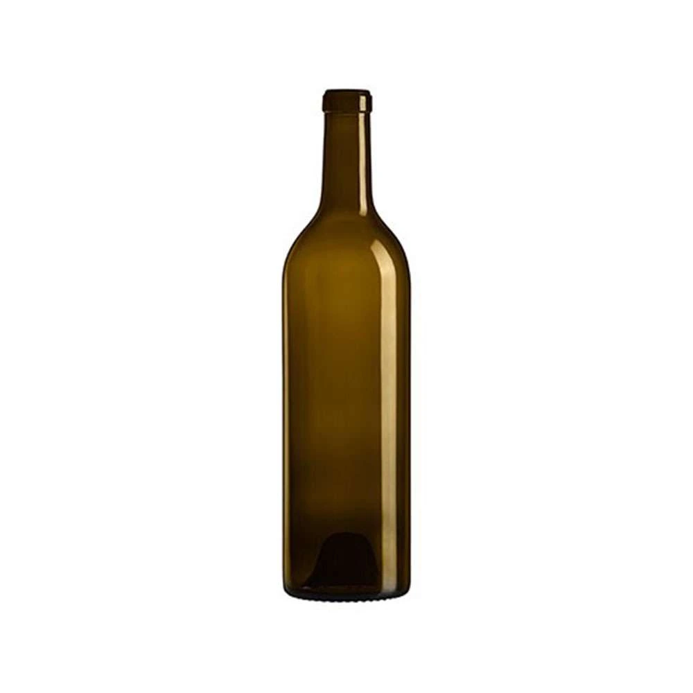 375 mL Bordeaux 29.5 mm Cork Grand Vin Wine Bottle — Antique Green — 8028428