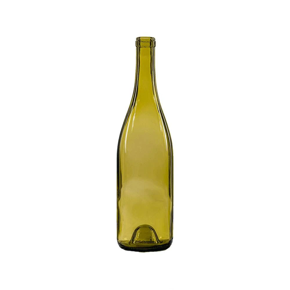 750 mL Burgundy 28.9 mm Cork Wine Bottle — Deadleaf Green — 8265