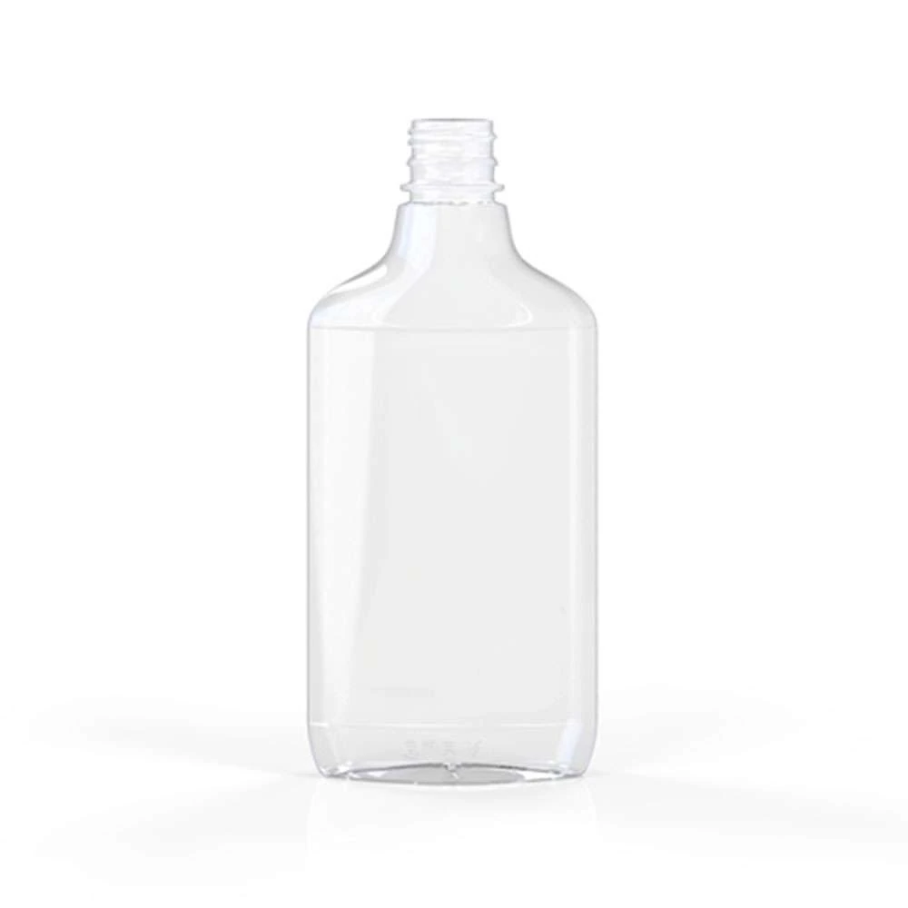 375 mL Flask 28 mm Kerr Traditional Plastic Bottle — Clear