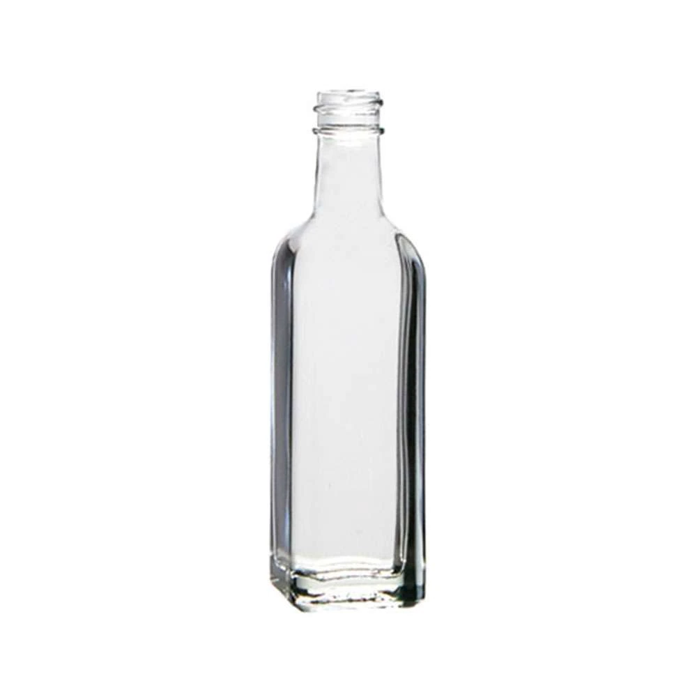 60 mL Quadra 18-405 Continuous Thread Food Glass Bottle — Flint
