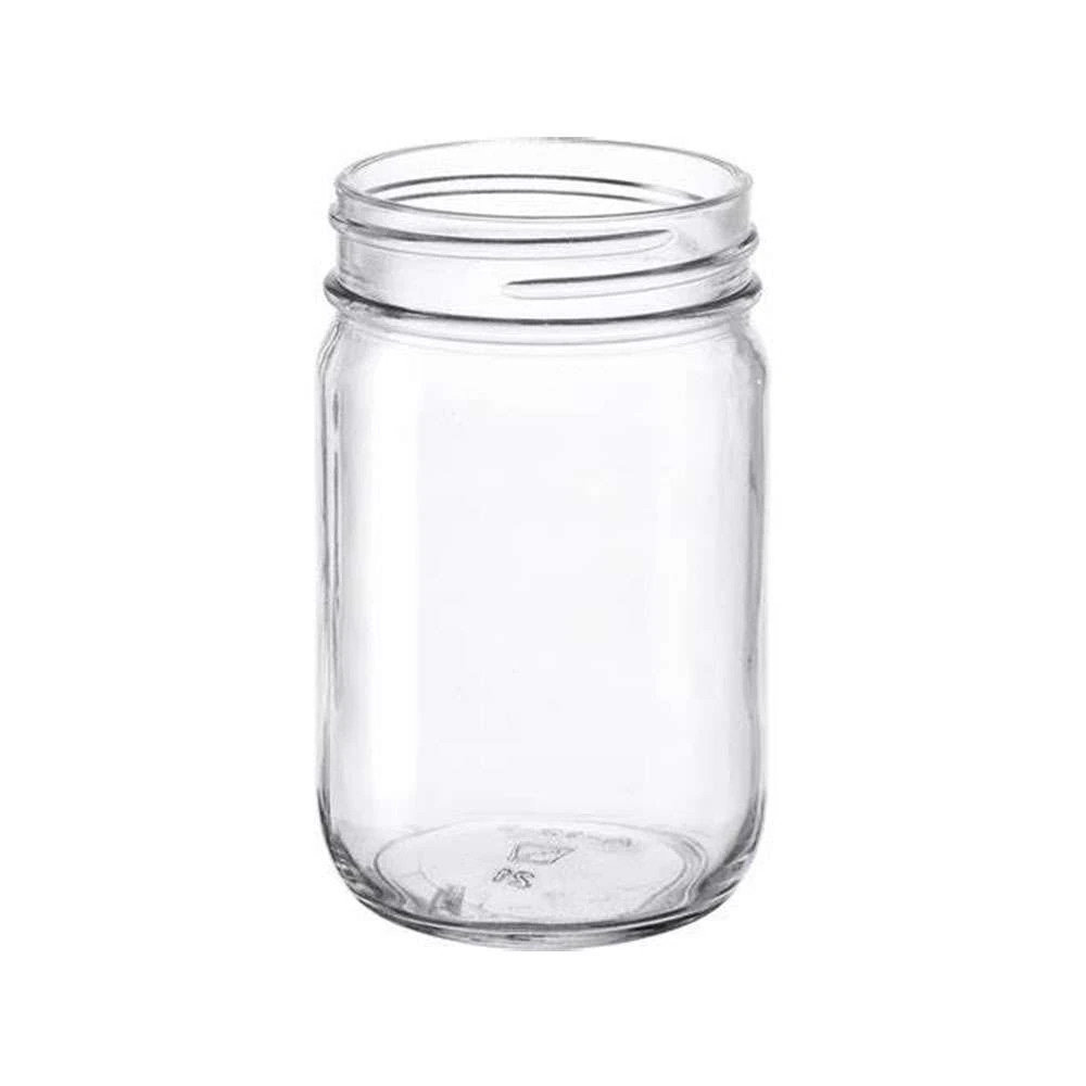 12 oz Wide Mouth 70-450 Continuous Thread Glass Jar — Flint