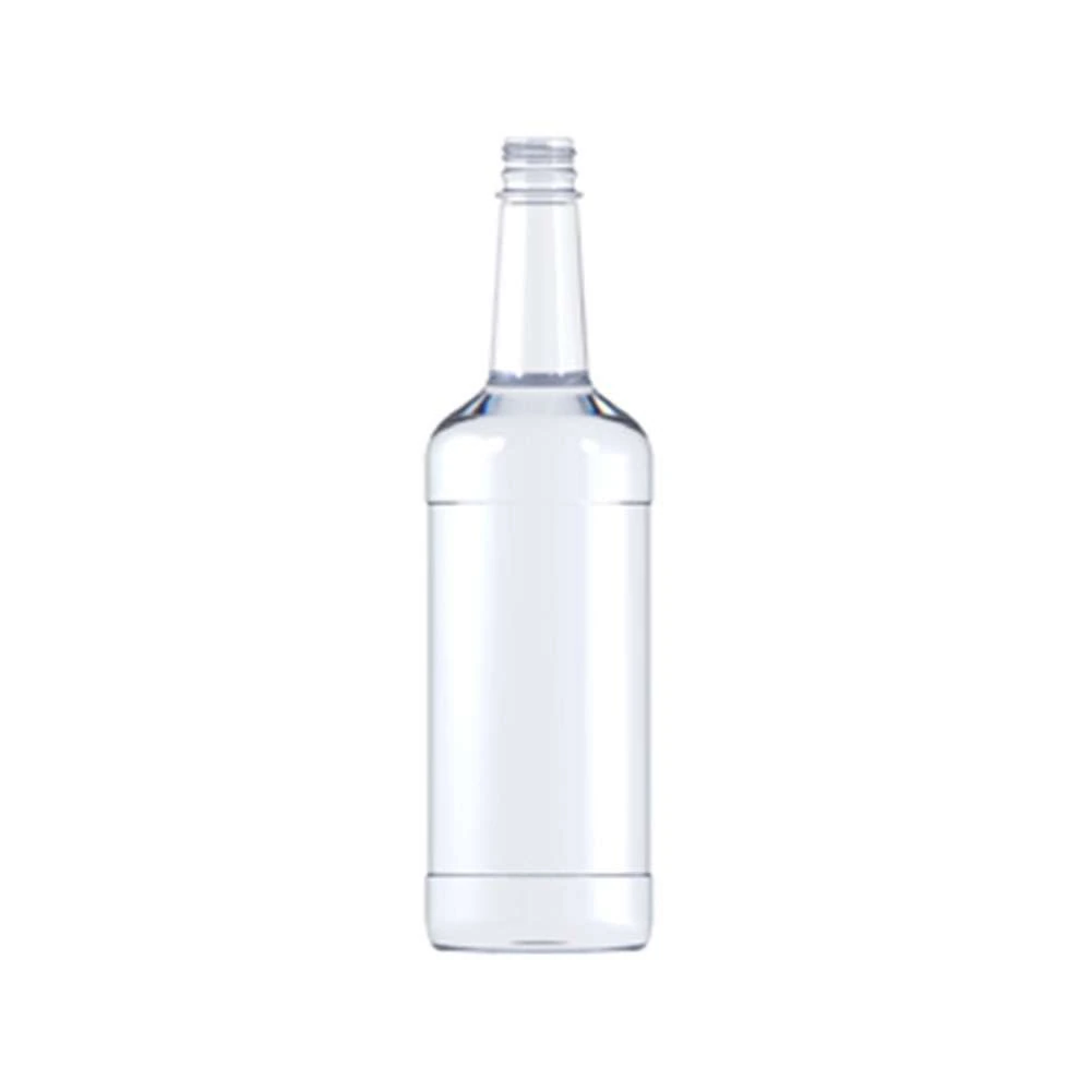 1 L Spirit Tapered 28-350 Tamper Evident Tapered Neck Plastic Bottle — Clear