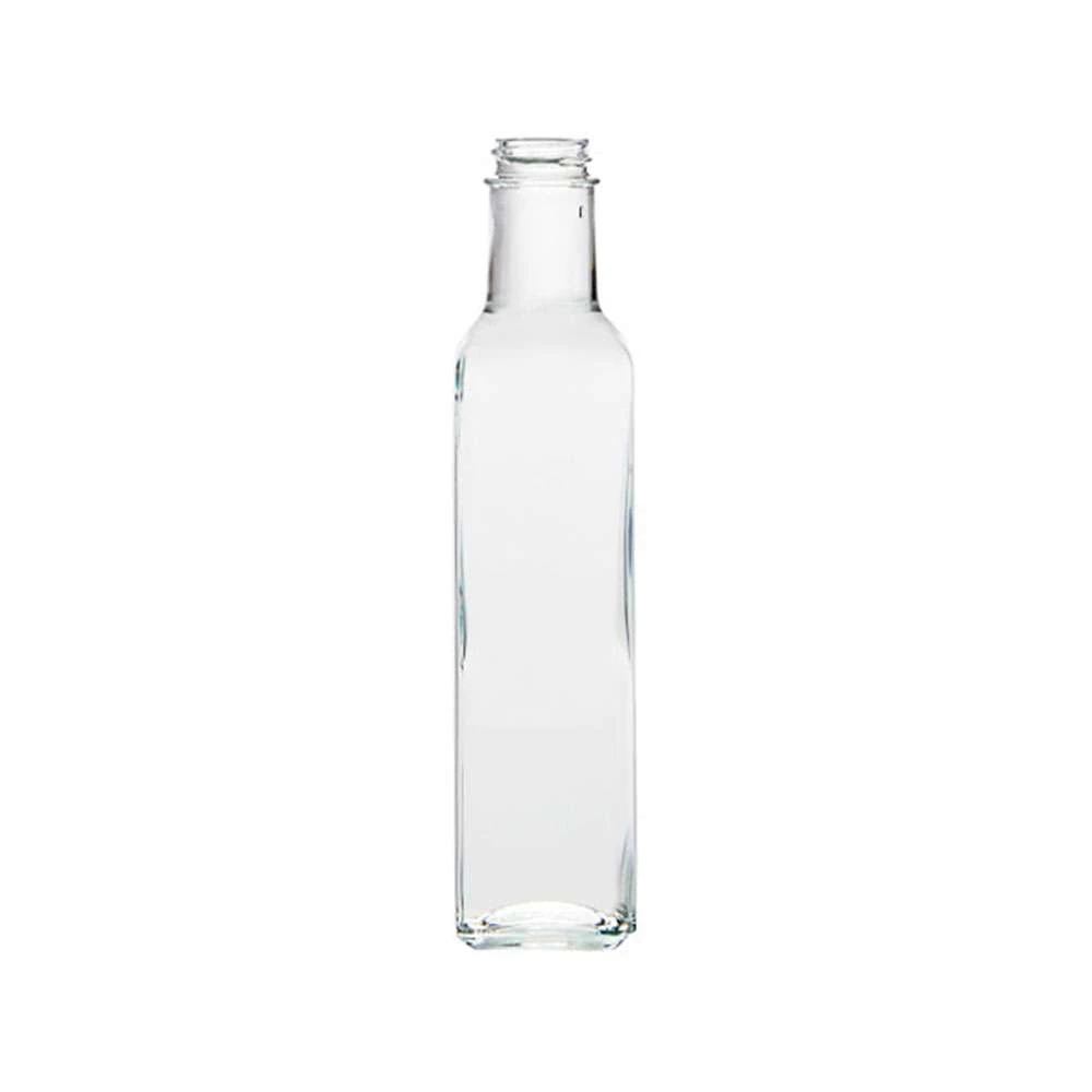 250 mL Quadra 28-400 Continuous Thread Food Glass Bottle — Flint