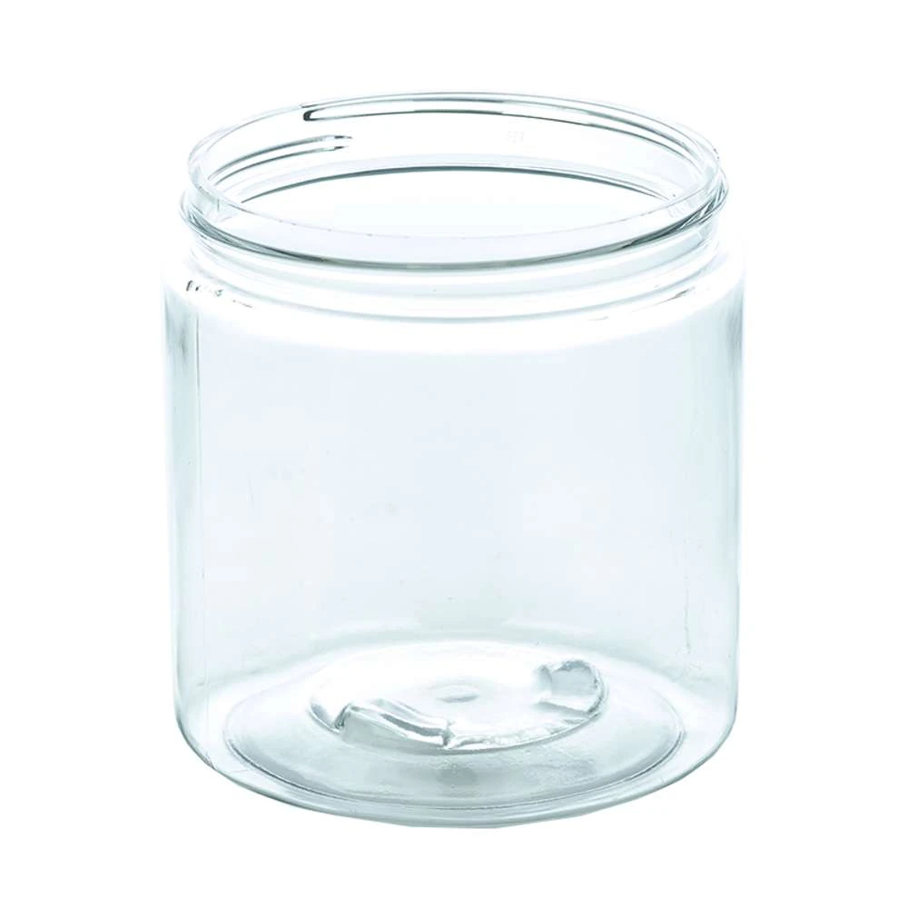 8 oz Wide Mouth 70-400 Continuous Thread Plastic Jar — Clear
