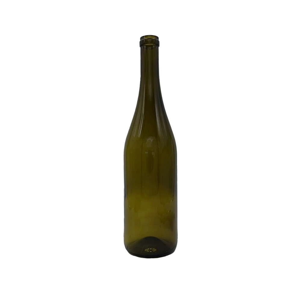 750 mL Burgundy 28.9 mm Cork Wine Bottle — Antique Green — 8885
