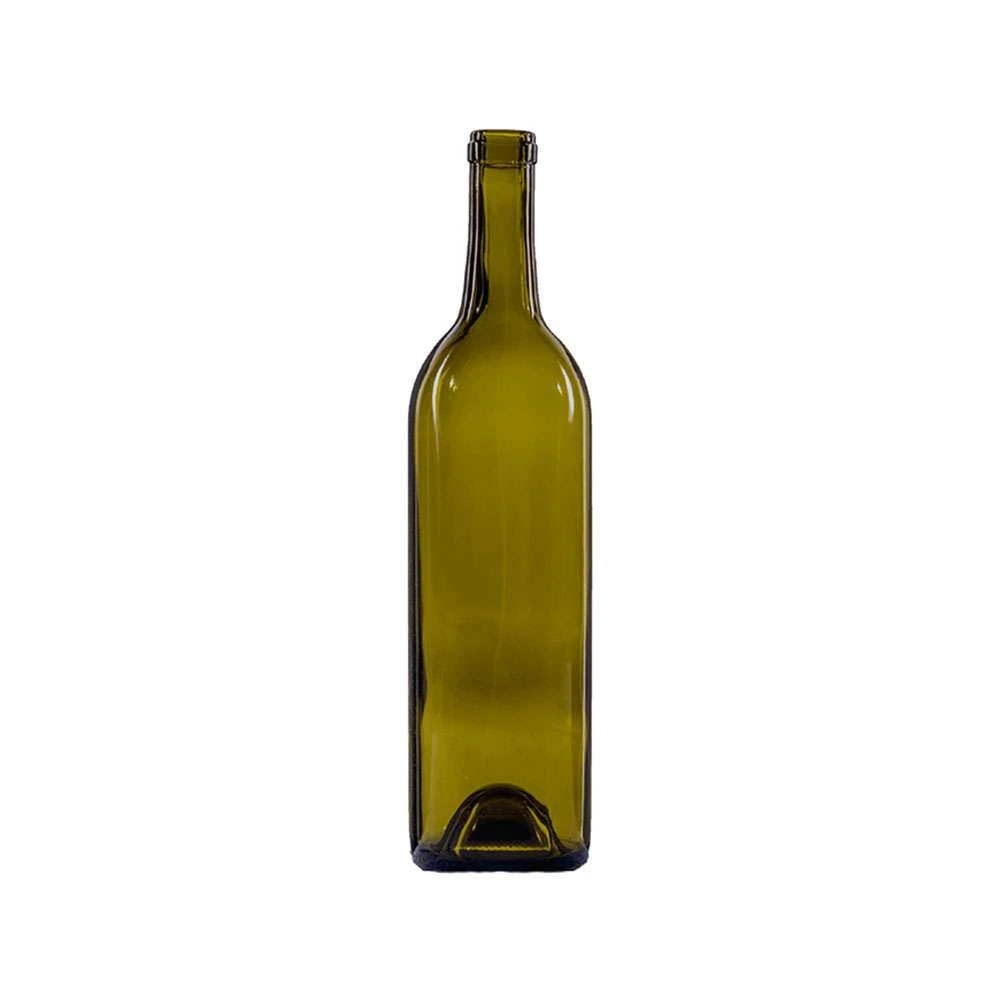 750 mL Bordeaux 28.9 mm Cork Wine Bottle — Antique Green — 8335