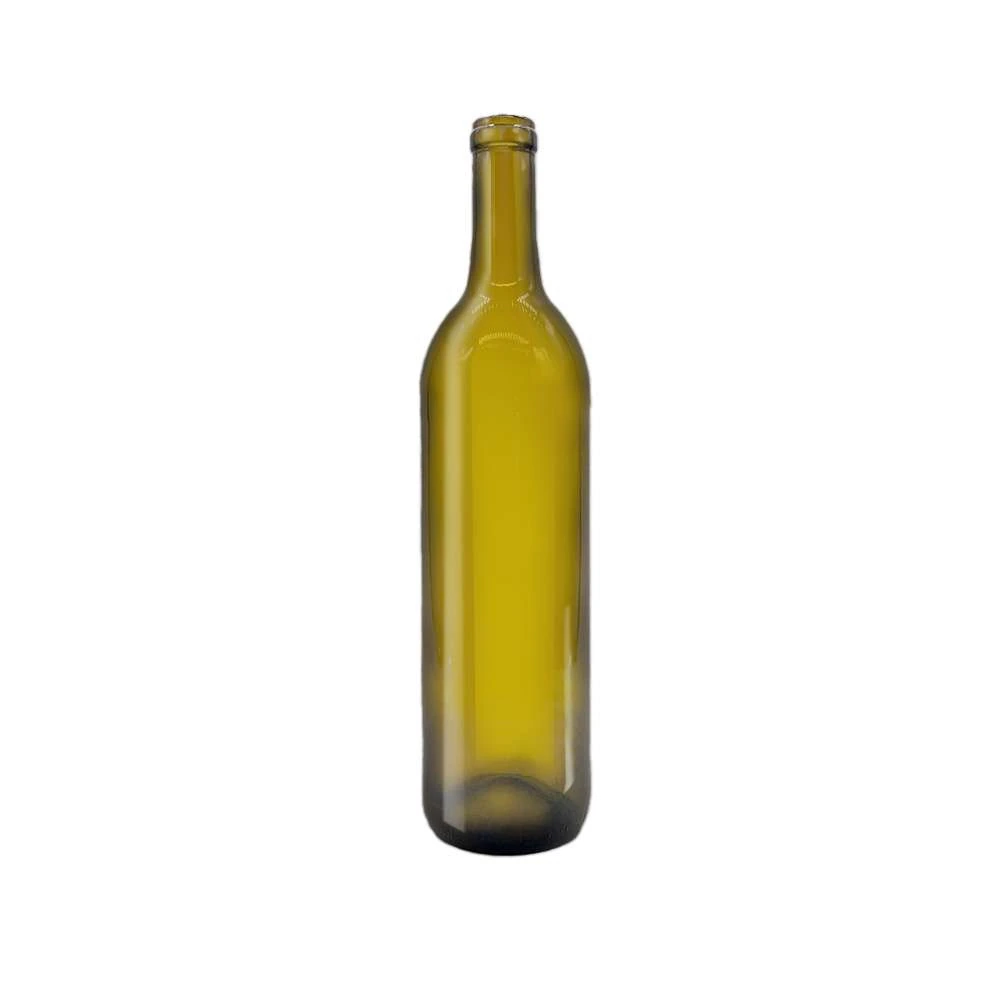 750 mL Bordeaux Lightweight 28.9 mm Cork Wine Bottle — Antique Green — 8875