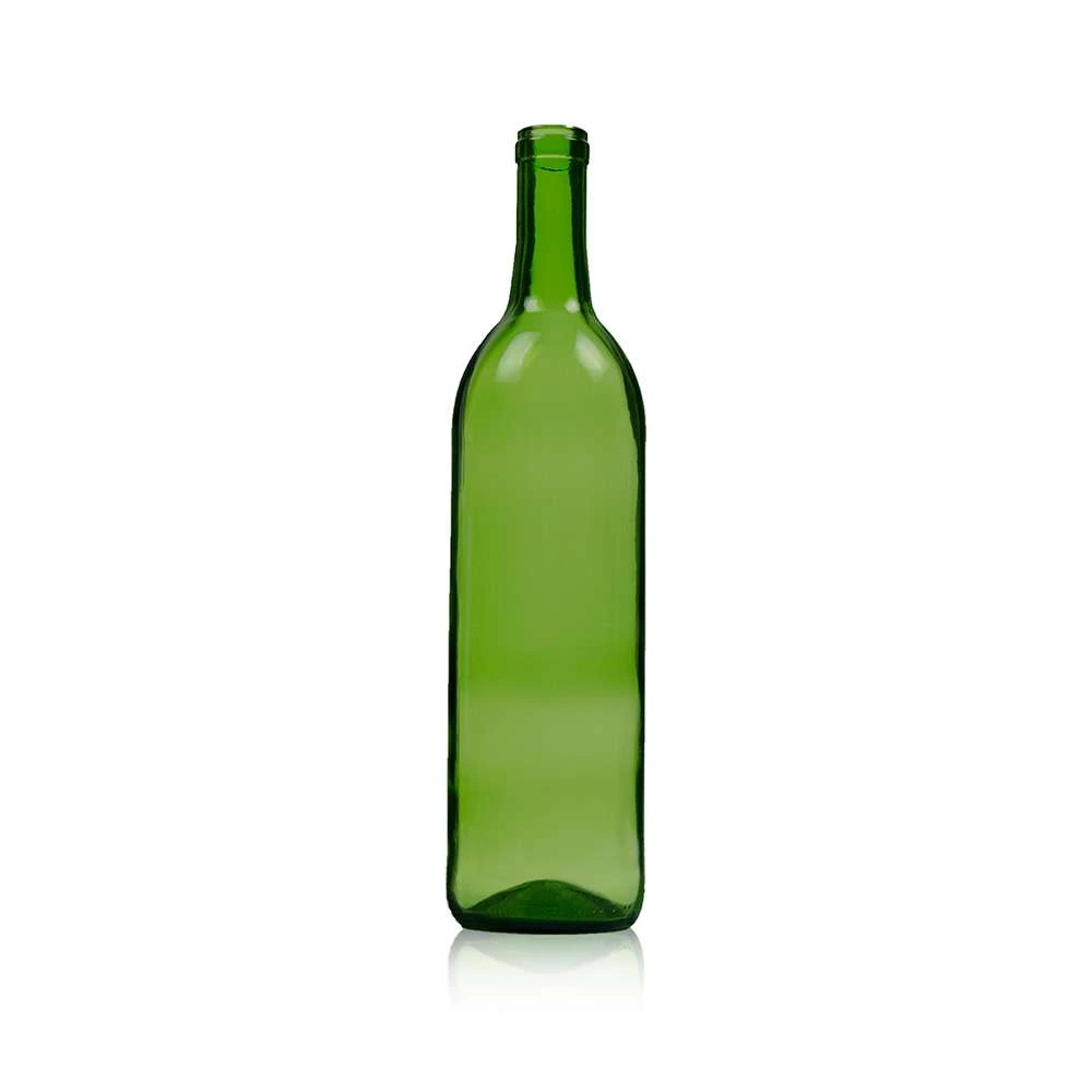 750 mL Bordeaux Lightweight 28.9 mm Cork Wine Bottle — Champagne Green — 8875
