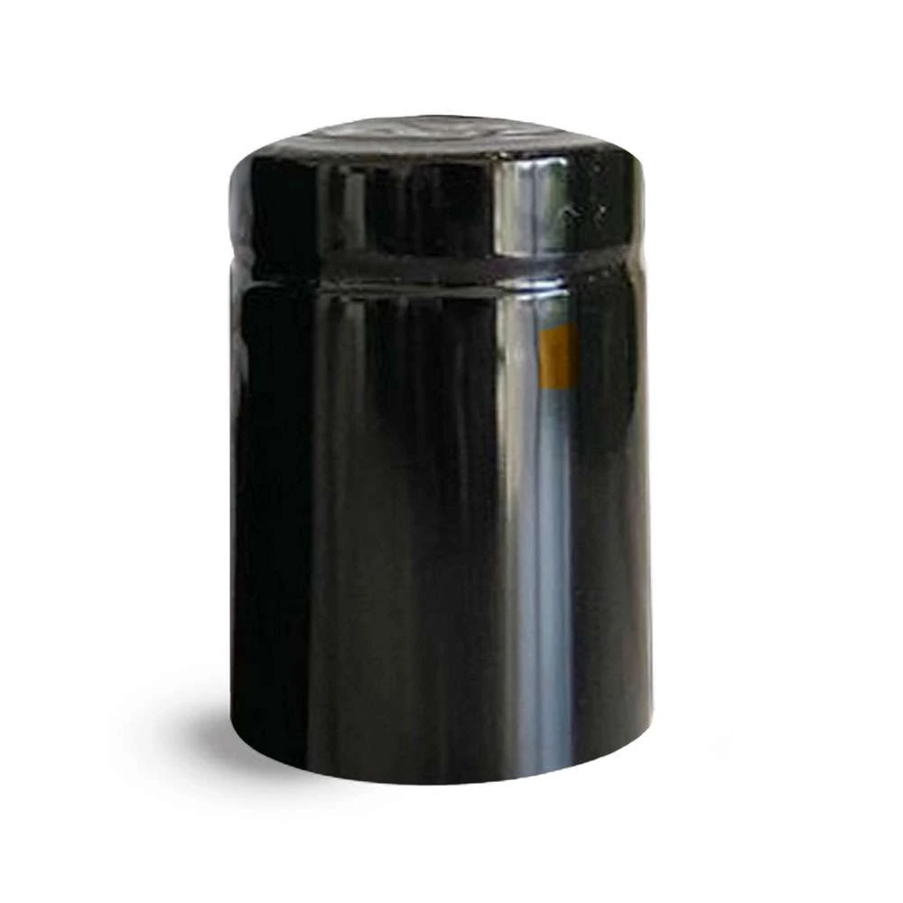 35 mm x 50 mm PVC Capsule Closure — Black