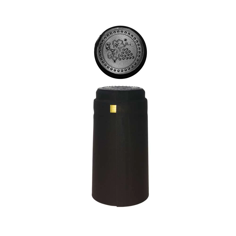 30 mm x 60 mm PVC Capsule Closure — Black