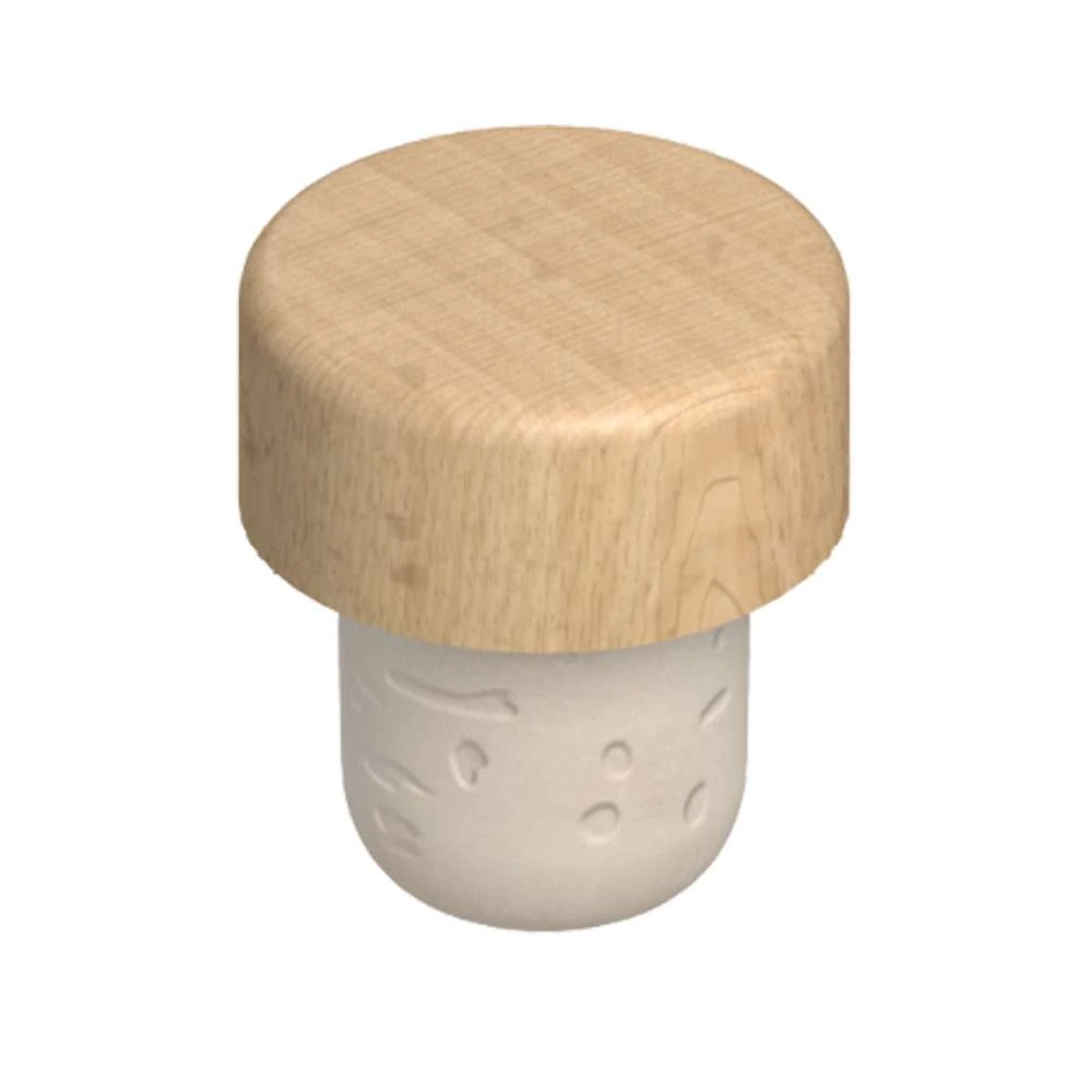 19.5 mm Bar Top Synthetic Finiture Wood Closure — Beige